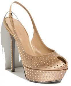 Sergio Rossi 'Cachet' Embellished Satin Slingback