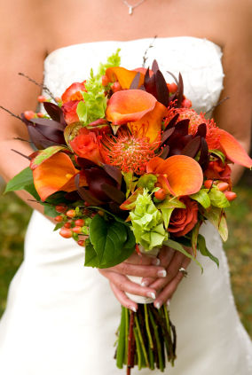 Vibrant Color Filled Fall Foliage Wedding Inspiration