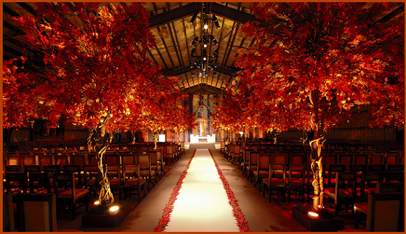 Vibrant Color Filled Fall Foliage Wedding Inspiration