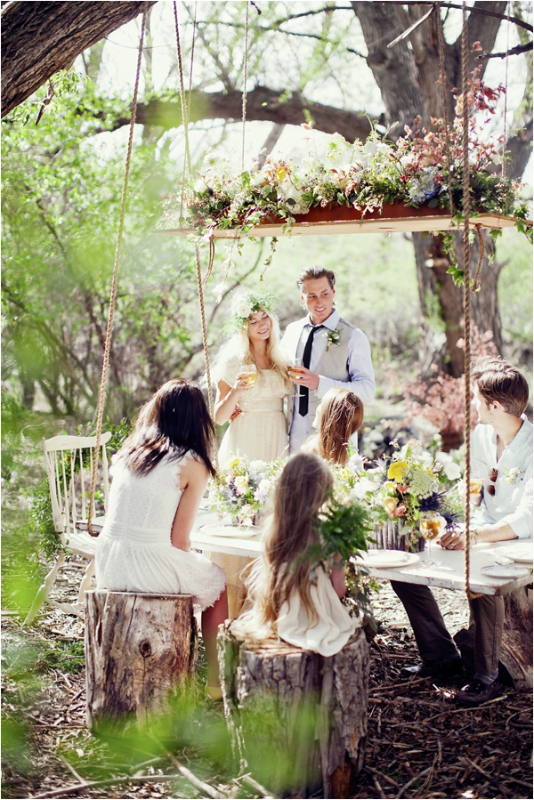 Tom Sawyer Inspired Outdoor Suspended Table via Le Magnifique Stephanie Sunderland Photography 1