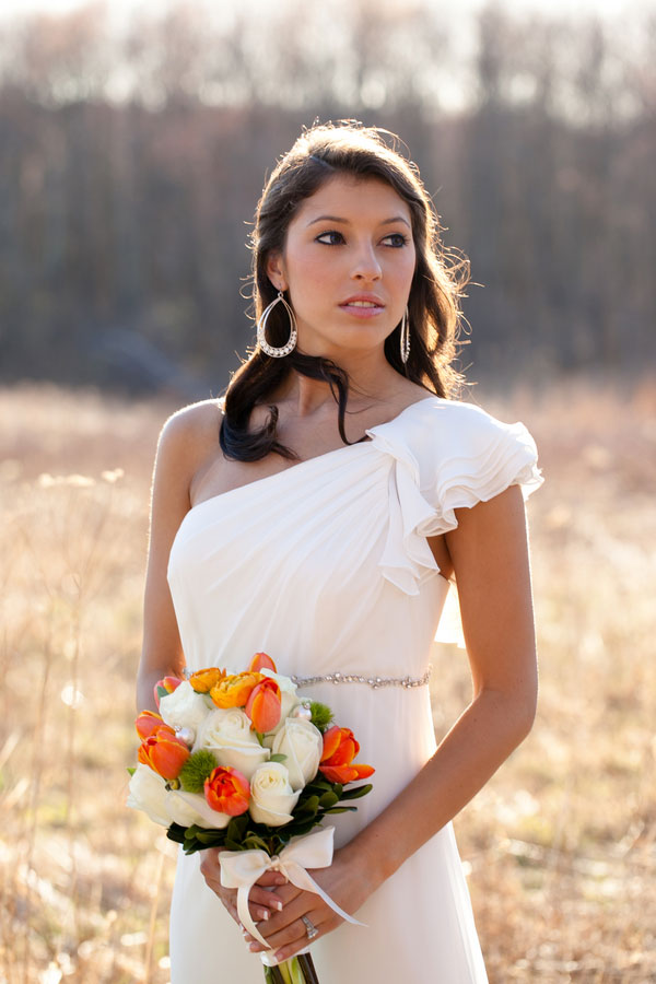 Orange and Green Styled Bridal Inspiration Shoot Candace Jeffery Photography