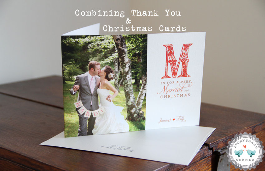 Combining Wedding Thank You Cards and Christmas Cards