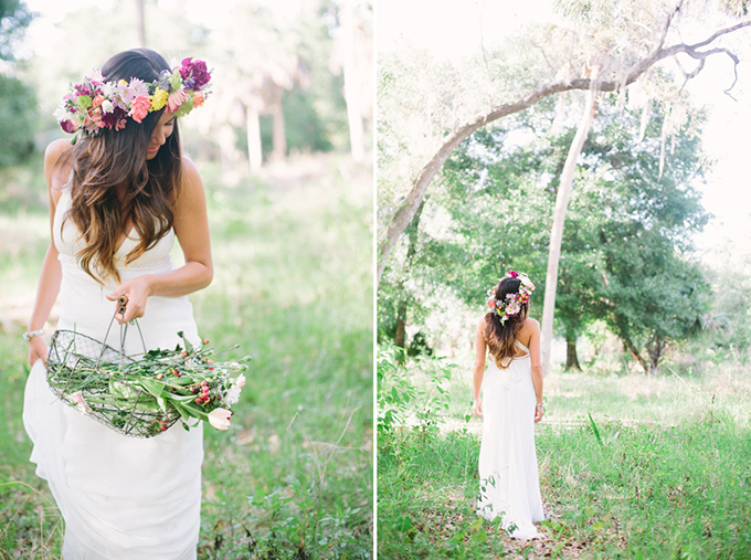 Rainbow Floral Crown Erica J Photography via Glamour and Grace 1